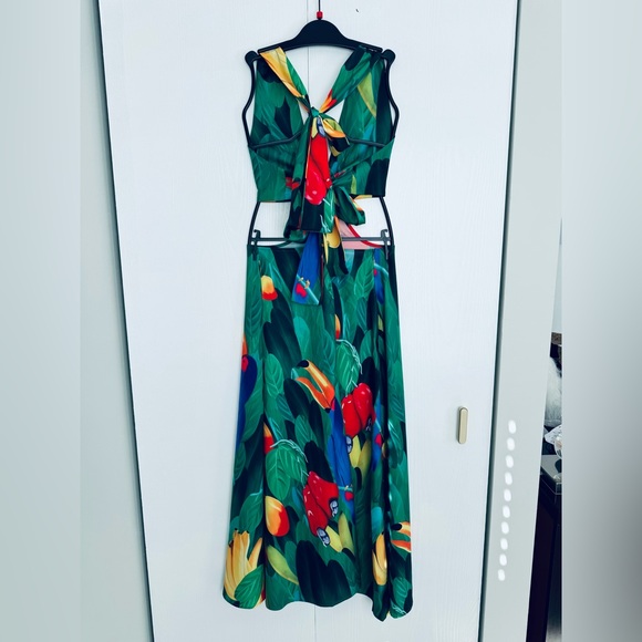 ‼️Final price list will remove down afternoon bikini Cover Up halter Dress - Picture 10 of 16